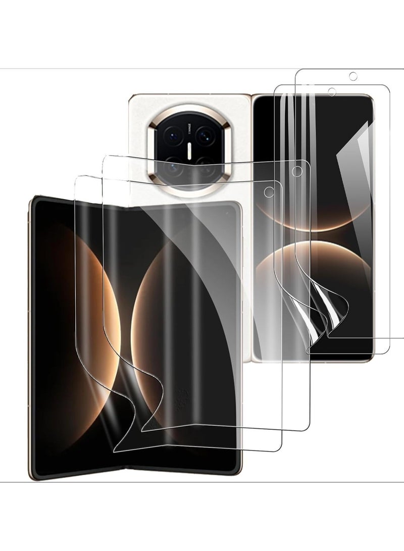 Screen Protector Compatible with Huawei Mate X7, 【2+2 Bundle】 Includes TPU Protective Film + Outer Protective Film, High-Definition Transparent Flexible Edge Soft TPU, Fingerprint Unlock, Bubble-Free Installation - Image 1